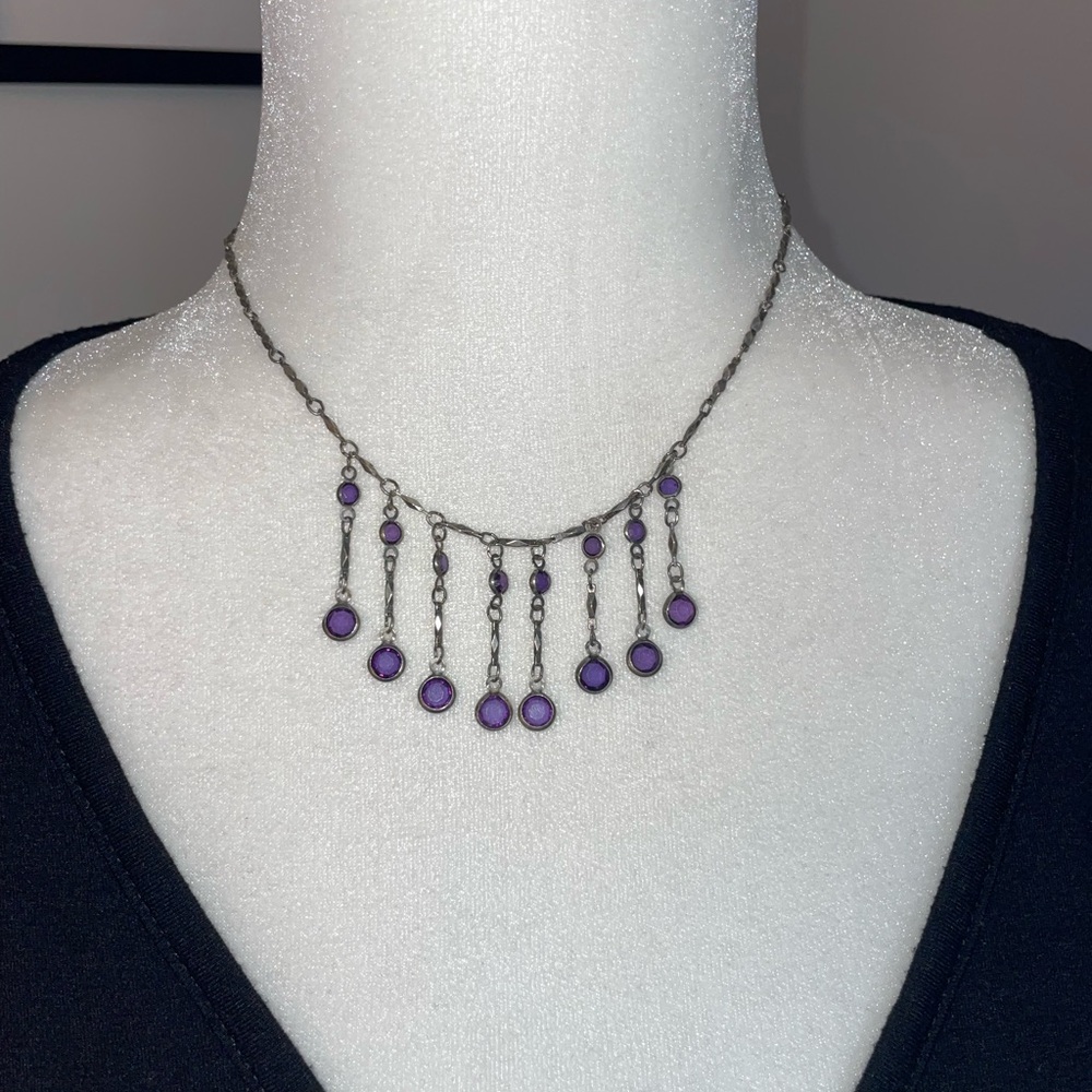 Purple Drip Necklace